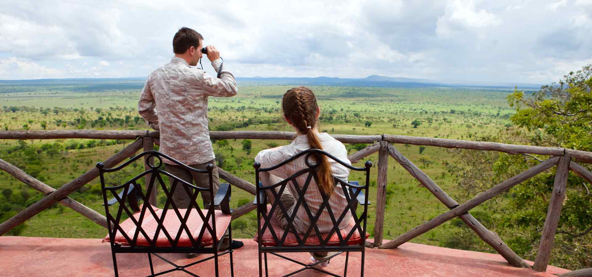 Couple enjoying a Tanzania safari vacation