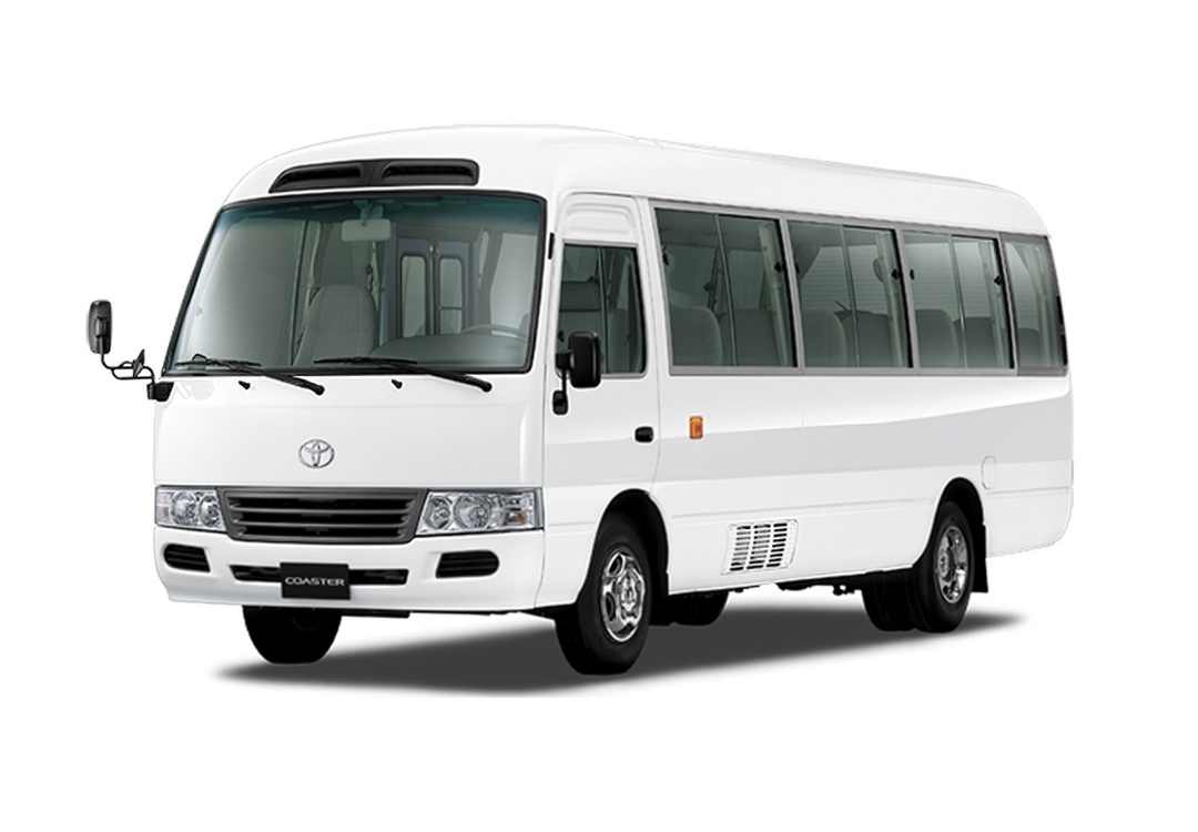 Toyota Coaster group vehicle rental in Tanzania